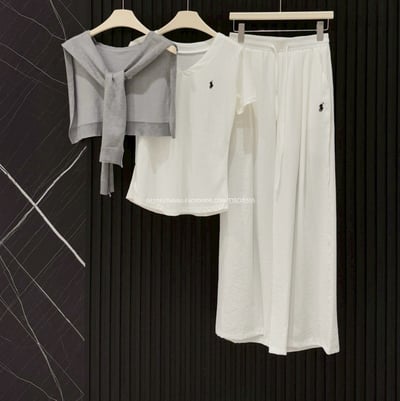 Polo三件套裝(上衣+披肩+長褲)6