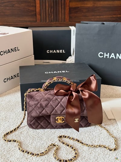 小香絲絨蝴蝶結CF包13