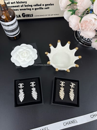 小香麥穗羽毛長款耳環7