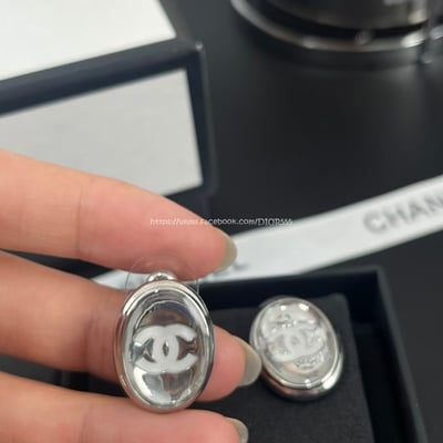 小香銀色鏡面耳環/項鍊/戒指10