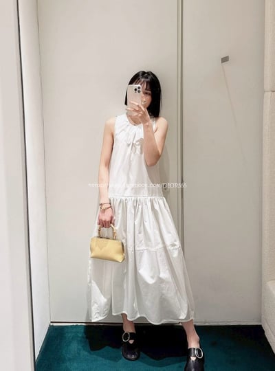 壓褶背心長裙 3