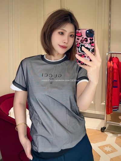 Gucci 假兩件雙層T1