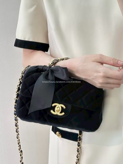 小香絲絨蝴蝶結CF包4