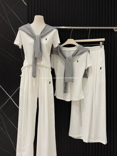 Polo三件套裝(上衣+披肩+長褲)5