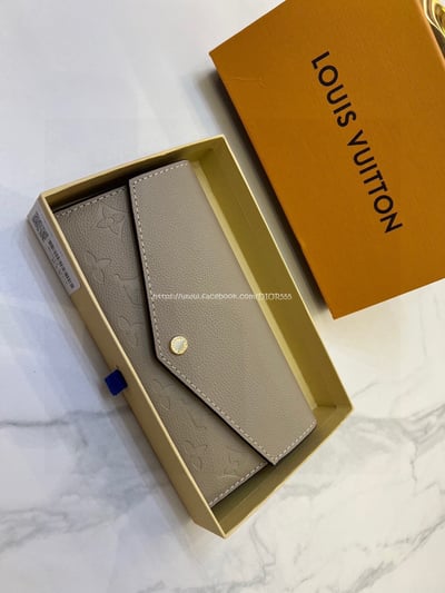 LV大象灰壓紋兩折長夾2