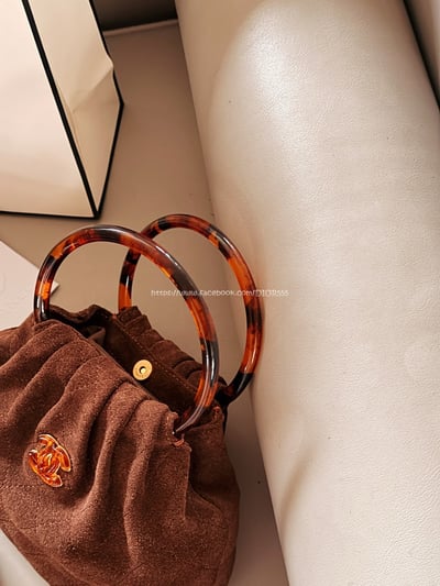 小香麂皮元寶手提包11