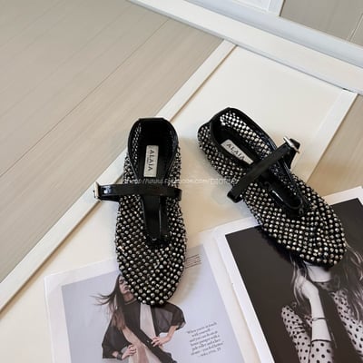 𝗔𝗟𝗔𝗜𝗔漁網鑽面芭蕾舞鞋6