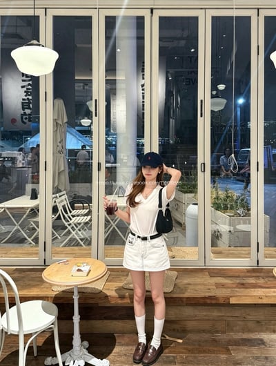 克羅心十字架牛仔褲裙5