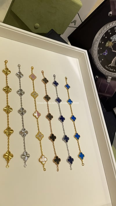 vca四葉草五花手鍊10