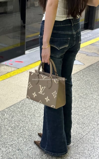 LV Onthego壓紋叢林包5