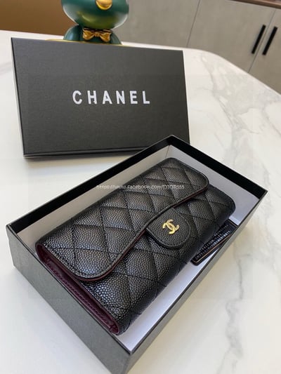 小香球紋經典菱格長夾3