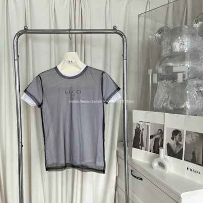 Gucci 假兩件雙層T8