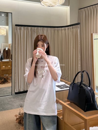 ACNE鐳射字母燙鑽T4