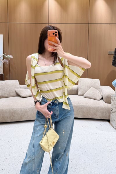 條紋兩件套(小外套+背心)3