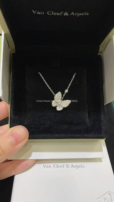 𝑉𝑎𝑛 𝑐𝑙𝑒𝑒𝑓 & 𝐴𝑟𝑝𝑒𝑙𝑠 滿鑽蝴蝶項鍊4