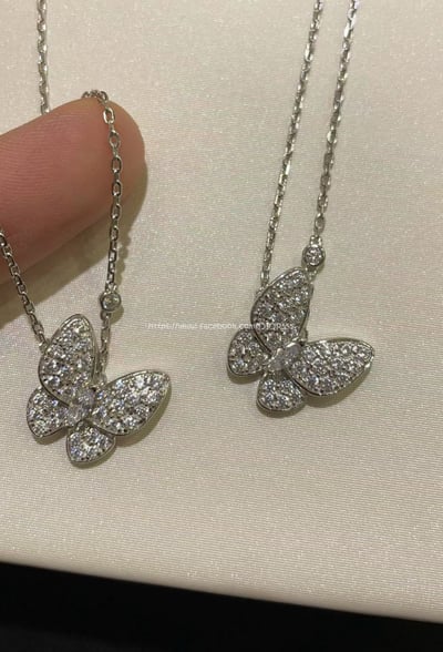 𝑉𝑎𝑛 𝑐𝑙𝑒𝑒𝑓 & 𝐴𝑟𝑝𝑒𝑙𝑠 滿鑽蝴蝶項鍊6