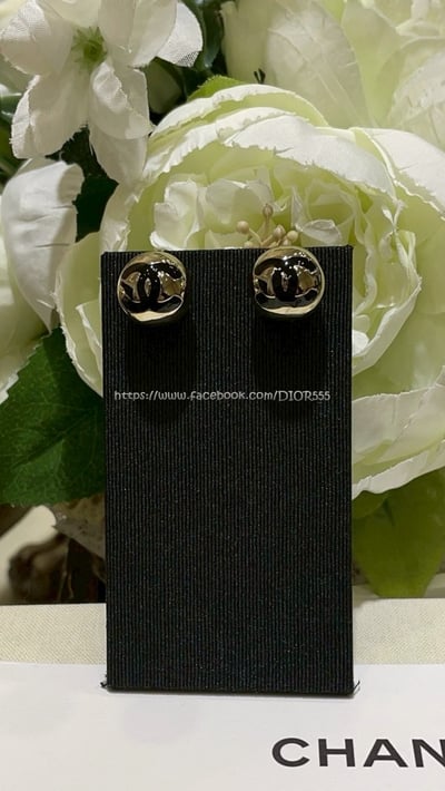 小香雙C圓球紐扣耳環4