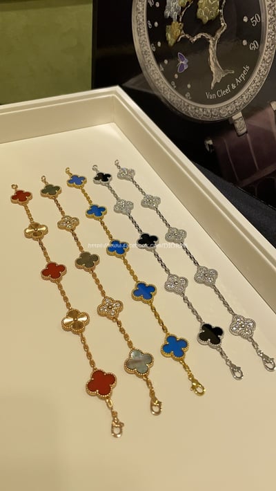 vca四葉草五花手鍊17