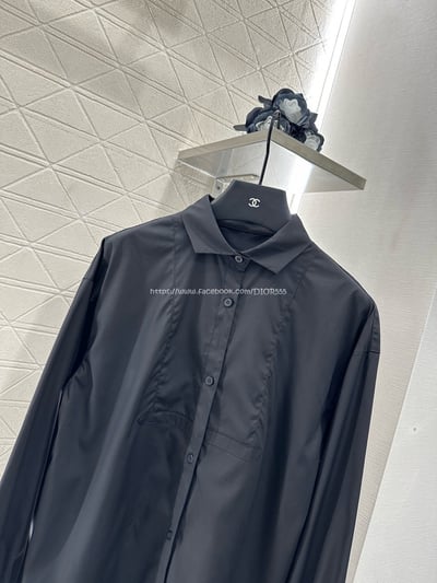 Loewe素色皮牌襯衫9