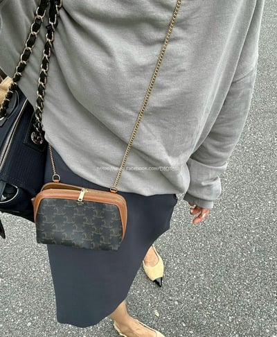 celine老花貝殼包2