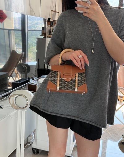 Goyard西貢硬箱手提包2