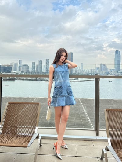 小香洗水牛仔棉裙9