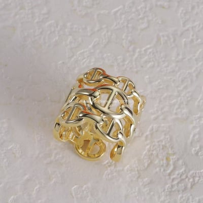 愛馬仕三層豬鼻戒指 9