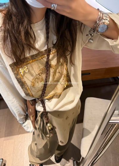 天絲復古插畫T4