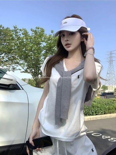 Polo三件套裝(上衣+披肩+長褲)4