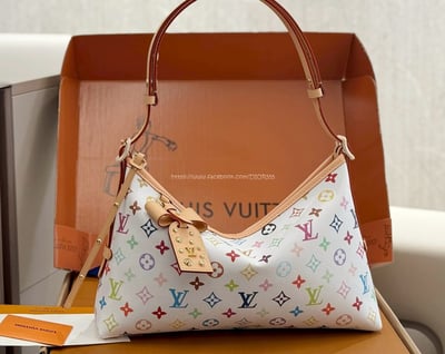  LV白三彩橫版Carryall3