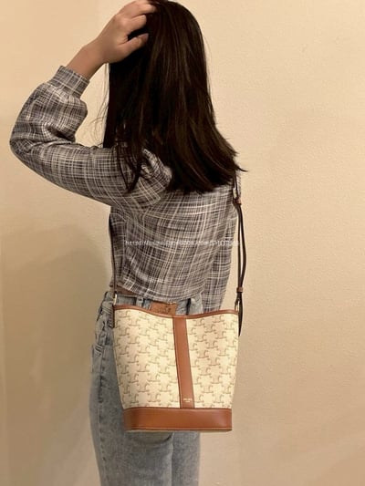 Celine白色水桶包3