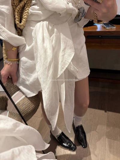 亞麻短裙3