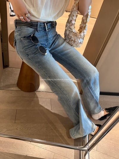  顯瘦微喇牛仔褲(送皮帶)7