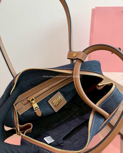 miumiu牛仔丹寧保齡球包10