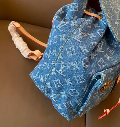 Lv 丹寧牛仔後背包 7