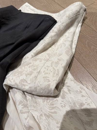 不規則拼接雪紡裙11