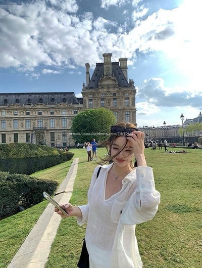Polo亞麻襯衫上衣 4