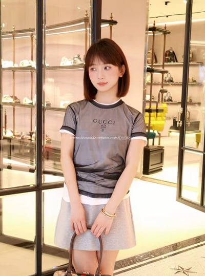 Gucci 假兩件雙層T3