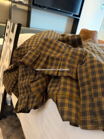  格子花邊襯衫10