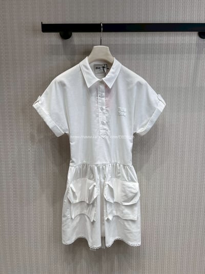 miumiu無袖襯衫連身裙11