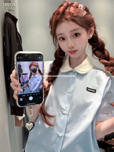 miumiu海鹽藍襯衫4