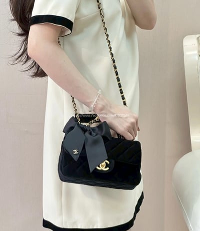 小香絲絨蝴蝶結CF包7