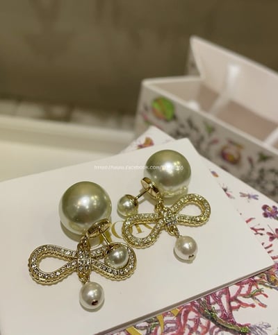 珍珠雙球耳環1