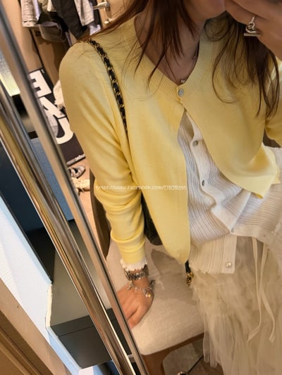 假兩件針織小外套4