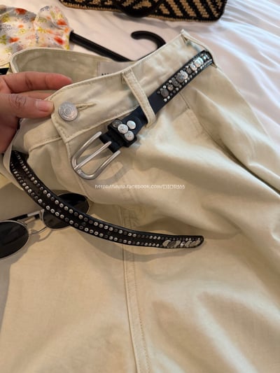 高腰闊腿彎刀褲7