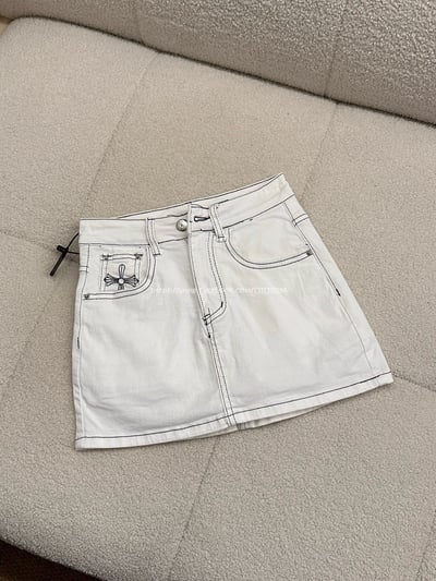 克羅心十字架牛仔褲裙8