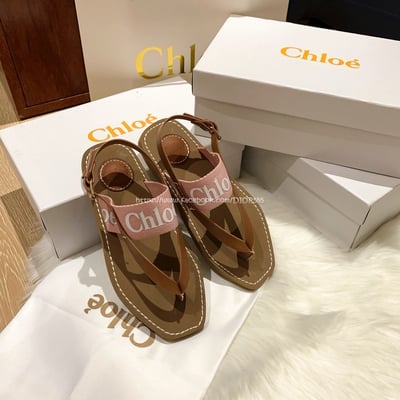 Chloe 交叉編織羅馬涼鞋8