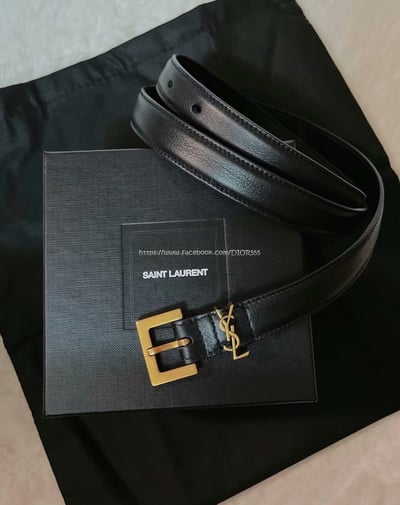 YSL牛皮皮帶1