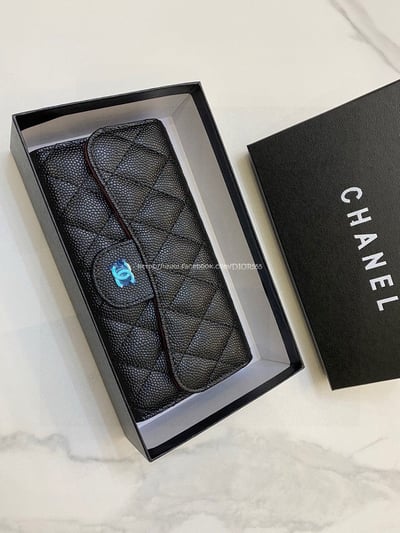 小香球紋經典菱格長夾2