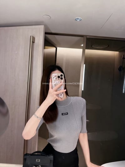 miumiu針織5分袖上衣4